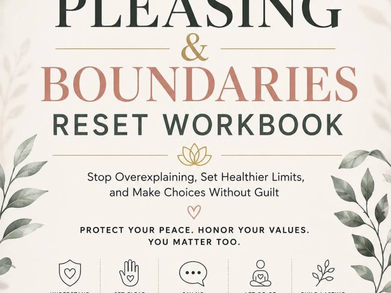 People-Pleasing & Boundaries Reset Workbook | Build Healthier Boundaries Without the&nbsp;Guilt
